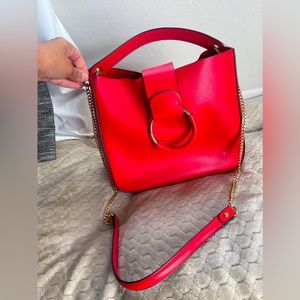 Zara TRF red crossbody purse